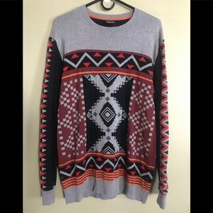 Empyre Men’s Aztec print sweater (L)